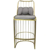 Banco Muller, respaldo y asiento de acero con cojín desmontable, tapizado. No apilable, para interior.