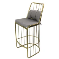 Banco de acero tubular, respaldo y asiento de acero con cojín desmontable, tapizado. No apilable, para interior.