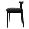 Silla Romi Tapizado de madera de pino con asiento tapizado, apilable.