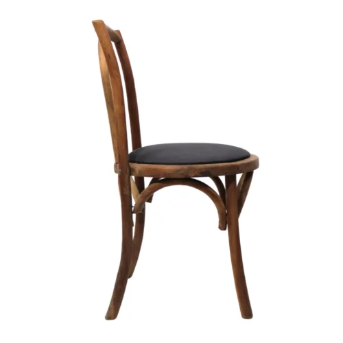 Silla Sofía de madera de pino, es una combinación perfecta de elegancia y funcionalidad diseñada para eventos y restaurantes.