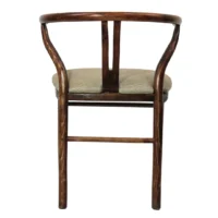 Silla Wishbone Tapizado de madera de pino con asiento tapizado, no apilable.