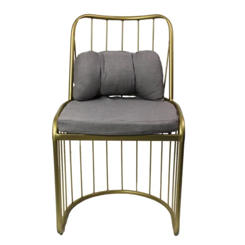 silla-metalica-muller-1 Silla Muller metálica, de acero tubular, respaldo y asiento de acero con cojín tapizado desmontable. No apilable, adecuada para interior.