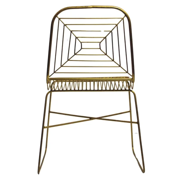 silla-metalica-roma-3 Silla Roma metálica, de varilla sólida, completamente de metal, apilable, adecuada para interior.