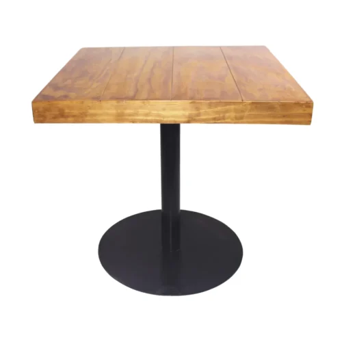 mesa-base-redonda-para-restaurante-interior-001 Mesa Base Redonda 01 para restaurante, ideal para interior, con cubierta de triplay de pino.