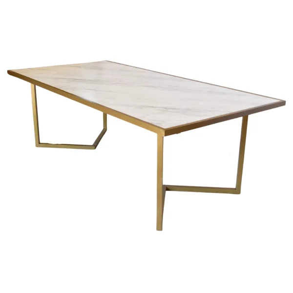 Mesa Triángulo 01 para eventos, ideal para interior, con cubierta de melamina.