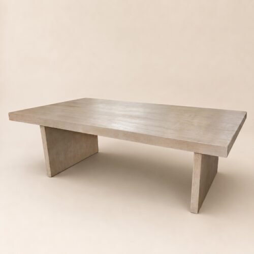 Mesa Cabo para eventos. Cubierta de triplay de pino. Ideal para interiores. Mesa para 6, 8, 10 y 12 personas según medidas.