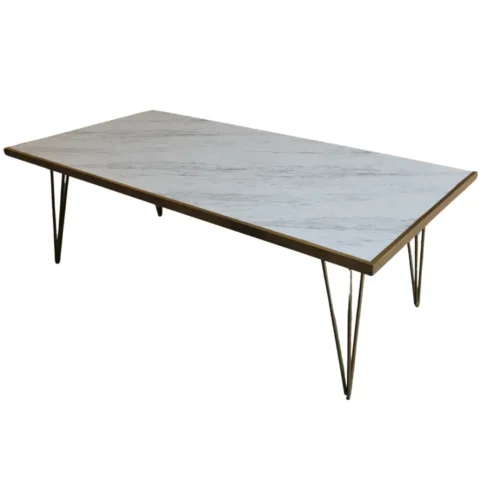 Mesa Tolix 002 para eventos, ideal para interior, con cubierta de melamina