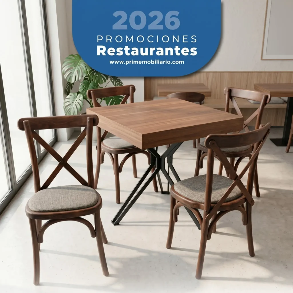 Catálogo promociones mobiliario para restaurantes 2026