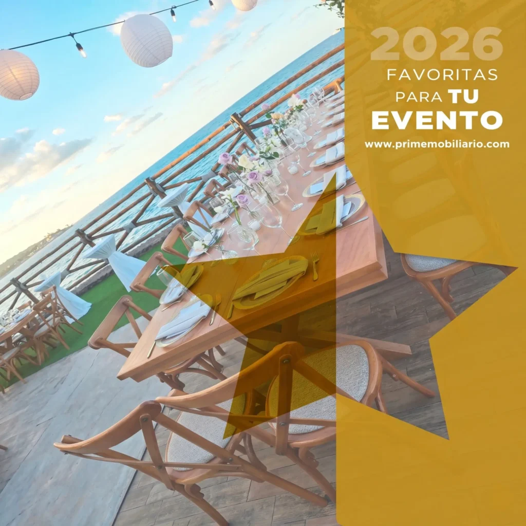 Catálogo mobiliario para eventos 2026