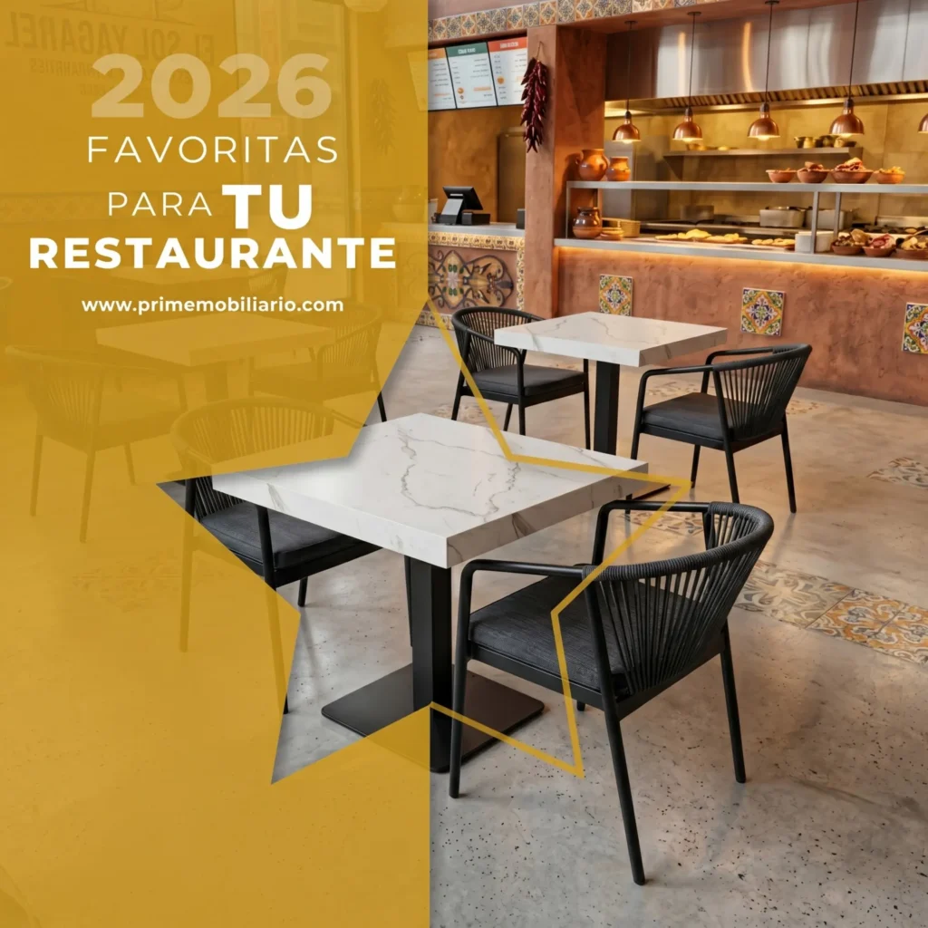 Catálogo mobiliario para restaurantes 2026