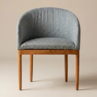 Silla Boss de Madera de Pino, respaldo y asiento tapizado. Ideal para el sector Horeca e interiores.