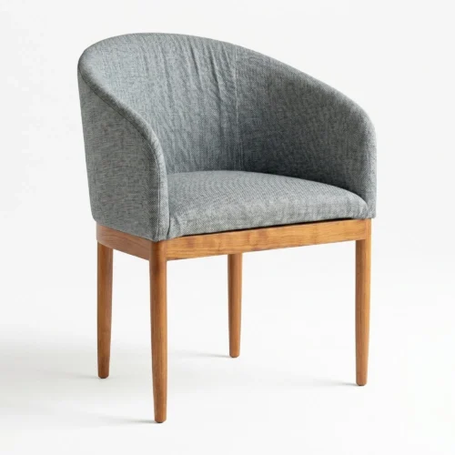 Silla Boss de Madera de Pino, respaldo y asiento tapizado. Ideal para el sector Horeca e interiores.