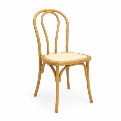 Silla Tina de resina con asiento tejido en ratán sintético. Ideal para exteriores.